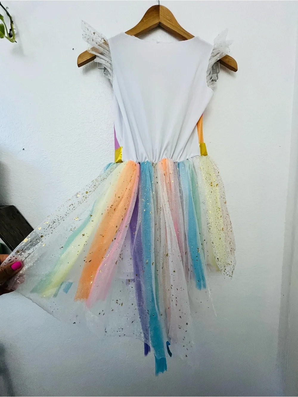 Girls Rainbow Sparkle Costume Dress - Multicolor